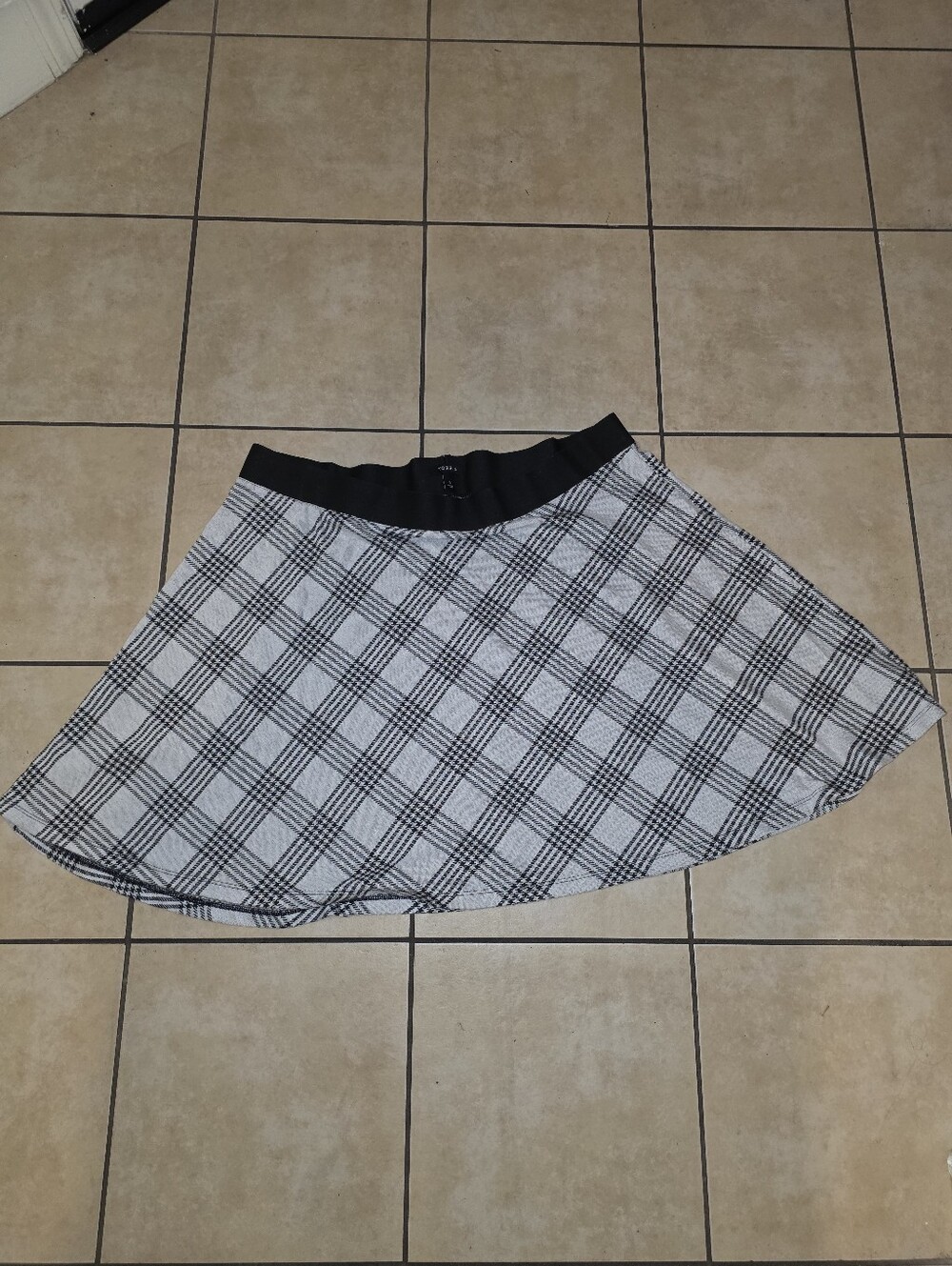 torrid Black and White Plaid Circle Skirt